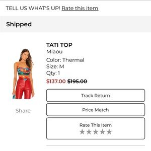 Miaou Tati Top - Vibrant Thermal Print